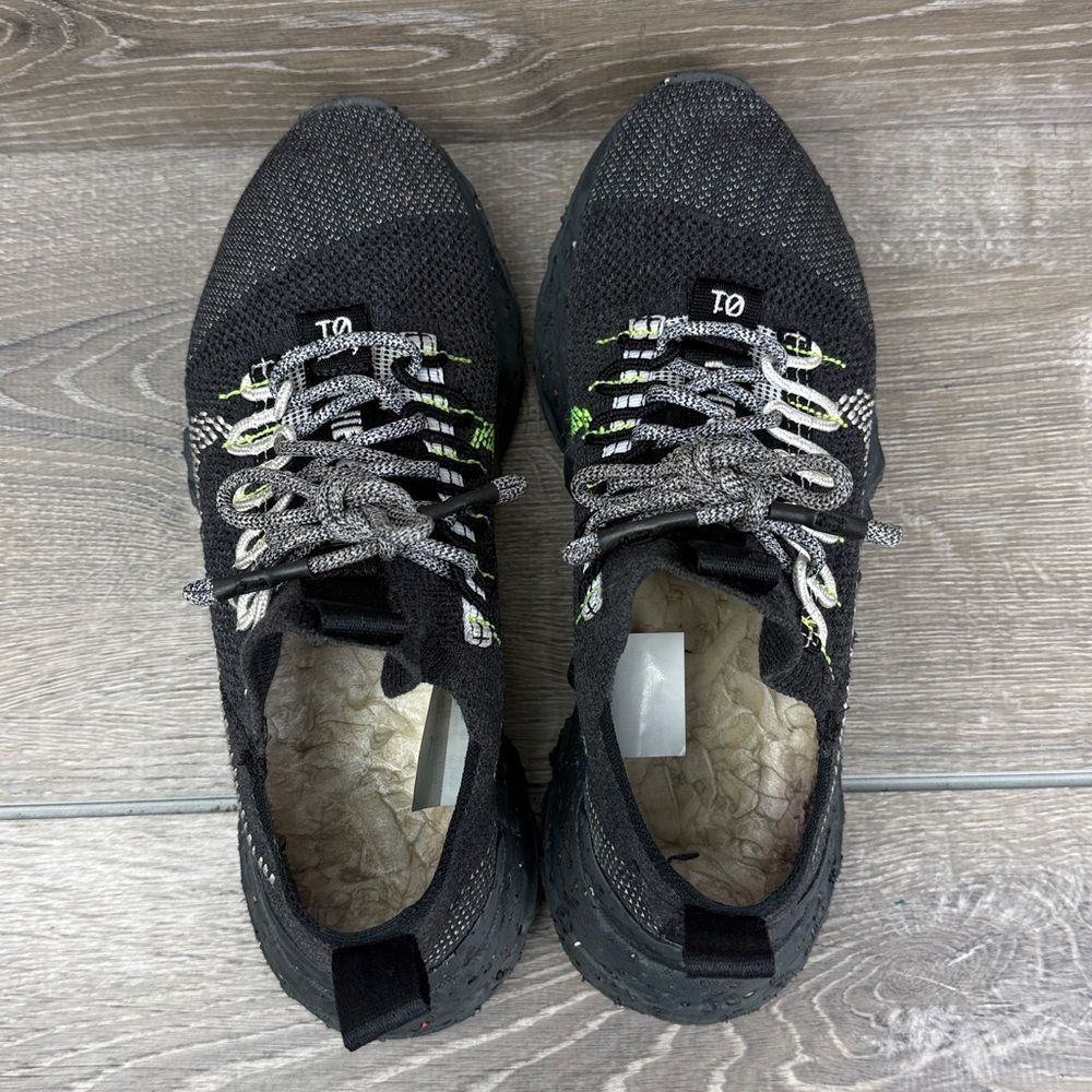 Nike Space Hippie 01 Men’s Sz 7/Women’s 8.5 Anthracite White Black Volt Sneakers - Picture 5 of 11